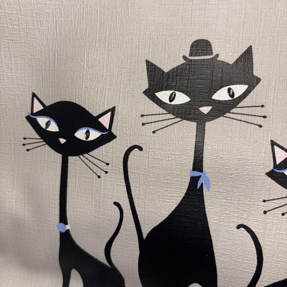 Kate Spade Large Jazz Things Up Cool Cat Kitty Francis Tote Purse Bag NWOT - Picture 2 of 14